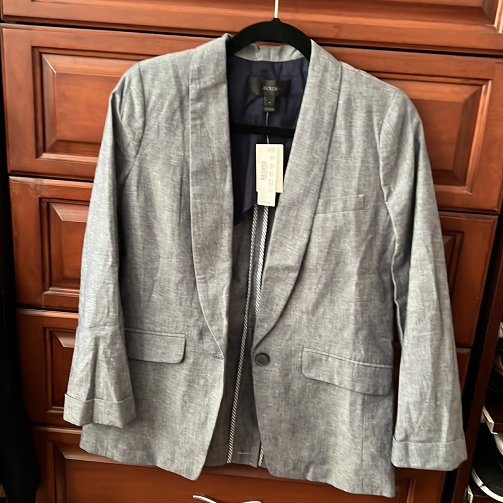 J. Crew unstructured blazer Size 4 - Picture 5 of 6